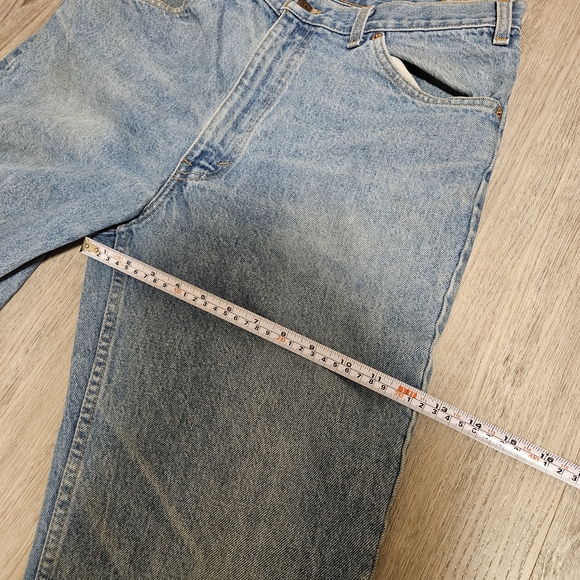 Rare Levi's Vintage 506 34w Men's Light Blue Jeans With Orange Tag - Picture 15 of 16